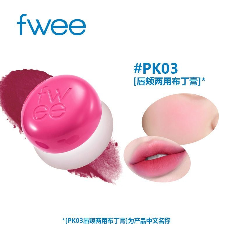 Blurry Pudding Pot + Keychain SET | Airbrushed Blush & Lip, Buildable Pigment, Long-lasting, Lightweight, Easy to Blend, Natural Soft Matte Finish Makeup – Mule (Pink Red) | 0.17 oz