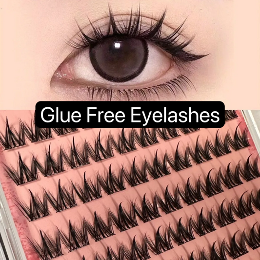 80 cluster Lash Set Single Eyelash Extensions DIY Dramatic Thick Lashes for Newbies Wispy Faux Mink Lashes Mixed Length Tray with Glue & Seal